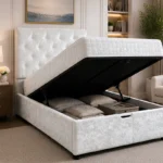 Space Saving Single Bed with Mattress - Single Gas Lift Storage Bed