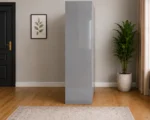 Elegant Grey 3 Door Wardrobe – 3 Door Mirrored Wardrobe with 2 Bottom Drawers - Image 3