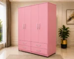Modern 4 Door 4 Drawer Wardrobe – Spacious Bedroom Clothes Storage Cabinet with Elegant Design - Image 5